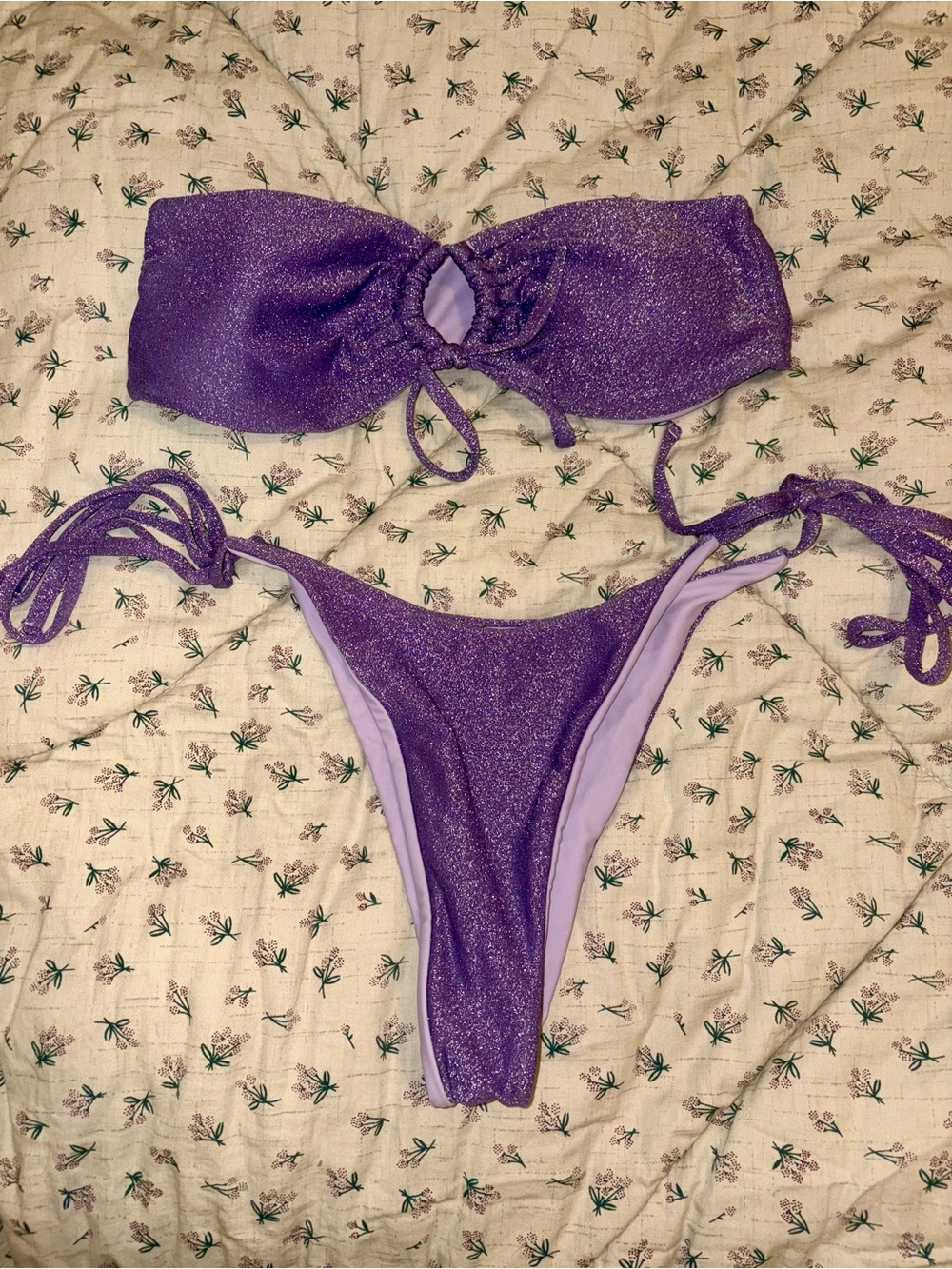 Purple Sparkle Bikini